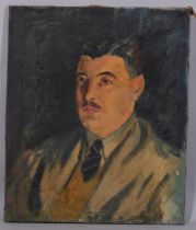 James Proudfoot, portrait of a man, oil on canvas, 61cm x 51cm, unframed Good untouched condition,