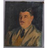 James Proudfoot, portrait of a man, oil on canvas, 61cm x 51cm, unframed Good untouched condition,