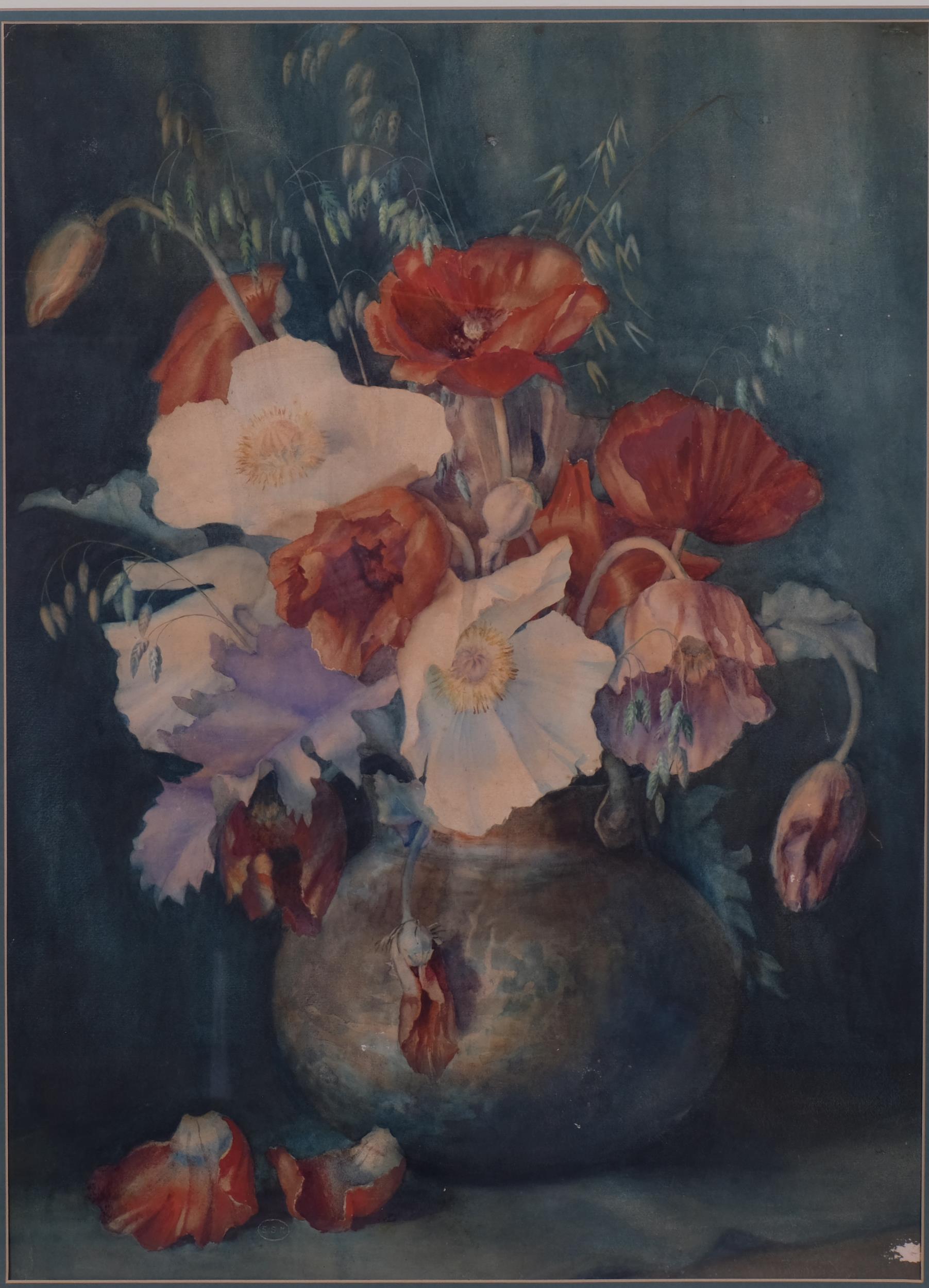 Ethel Slade King (1862 - 1933), still life flowers, signed, 65cm x 48cm, framed Good condition - Image 2 of 4