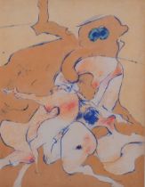 Dorothea Tanning, abstract figures, original lithograph, 1974, New York Library cat ref. no. 41,