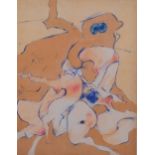 Dorothea Tanning, abstract figures, original lithograph, 1974, New York Library cat ref. no. 41,