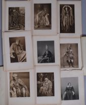 Theatrical/historical interest, folder of unframed prints, including Dame Ellen Terry, and Sir Henry