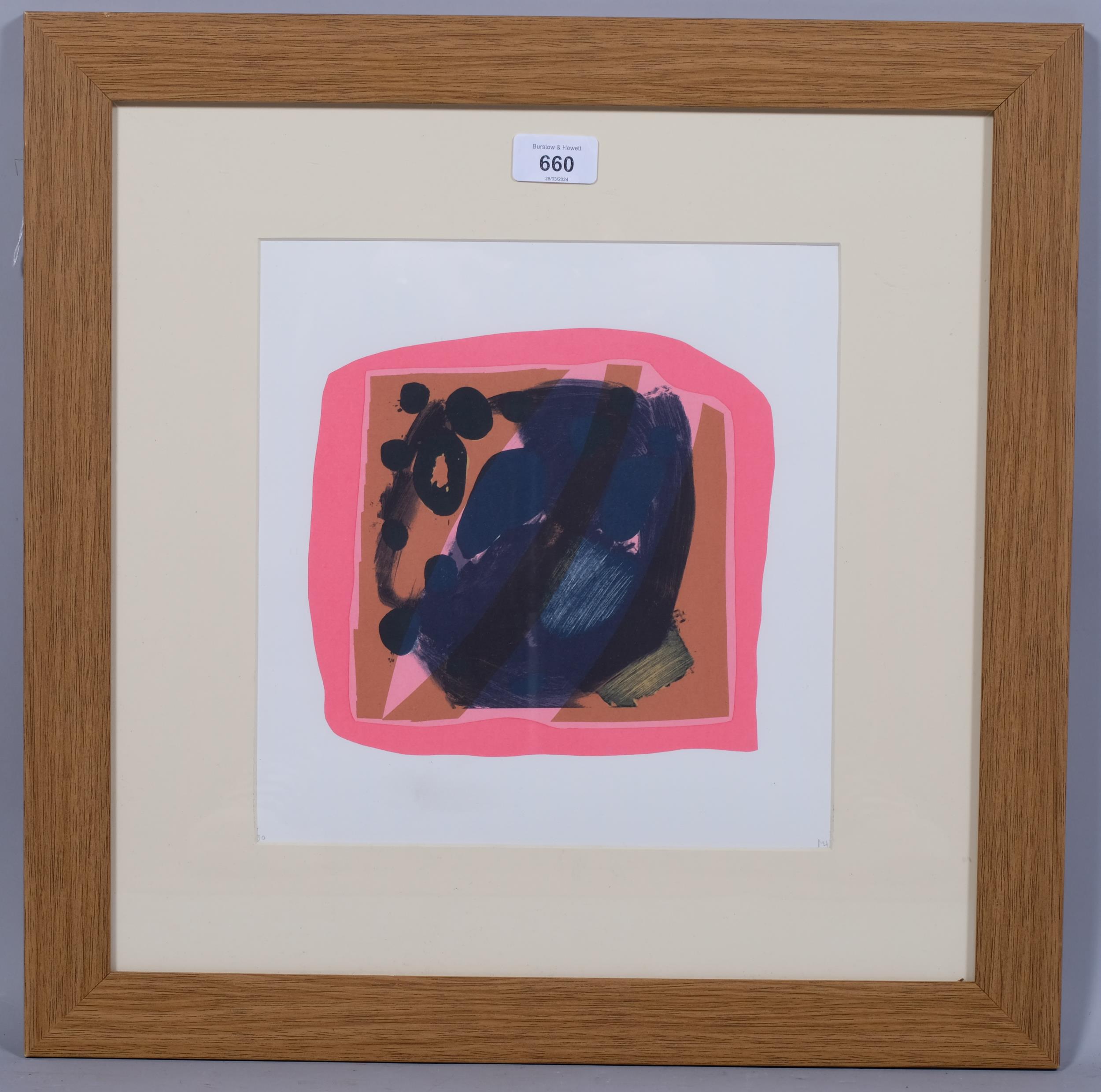Matthew Hilton (1948), signed limited edition screenprint on paper, Abstract – Jugs, initalled and - Image 2 of 4