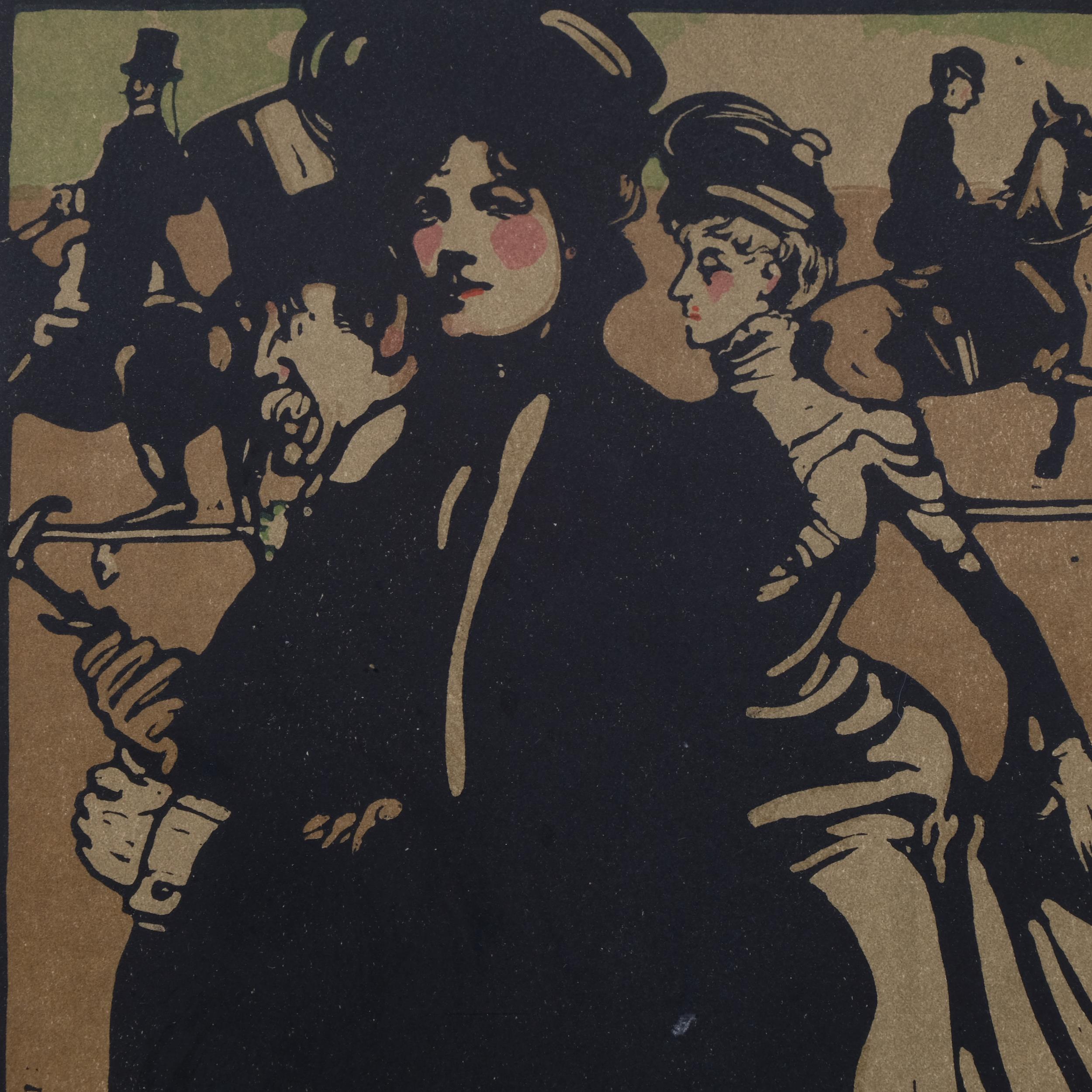 William Nicholson (1872-1949), lithograph in colours on paper, Lady, from London Types, 1900, 25.5cm - Image 3 of 4