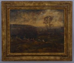 Captain Thomas Beecham, landscape of the willows, oil on canvas, signed with RA (1946) and RBA