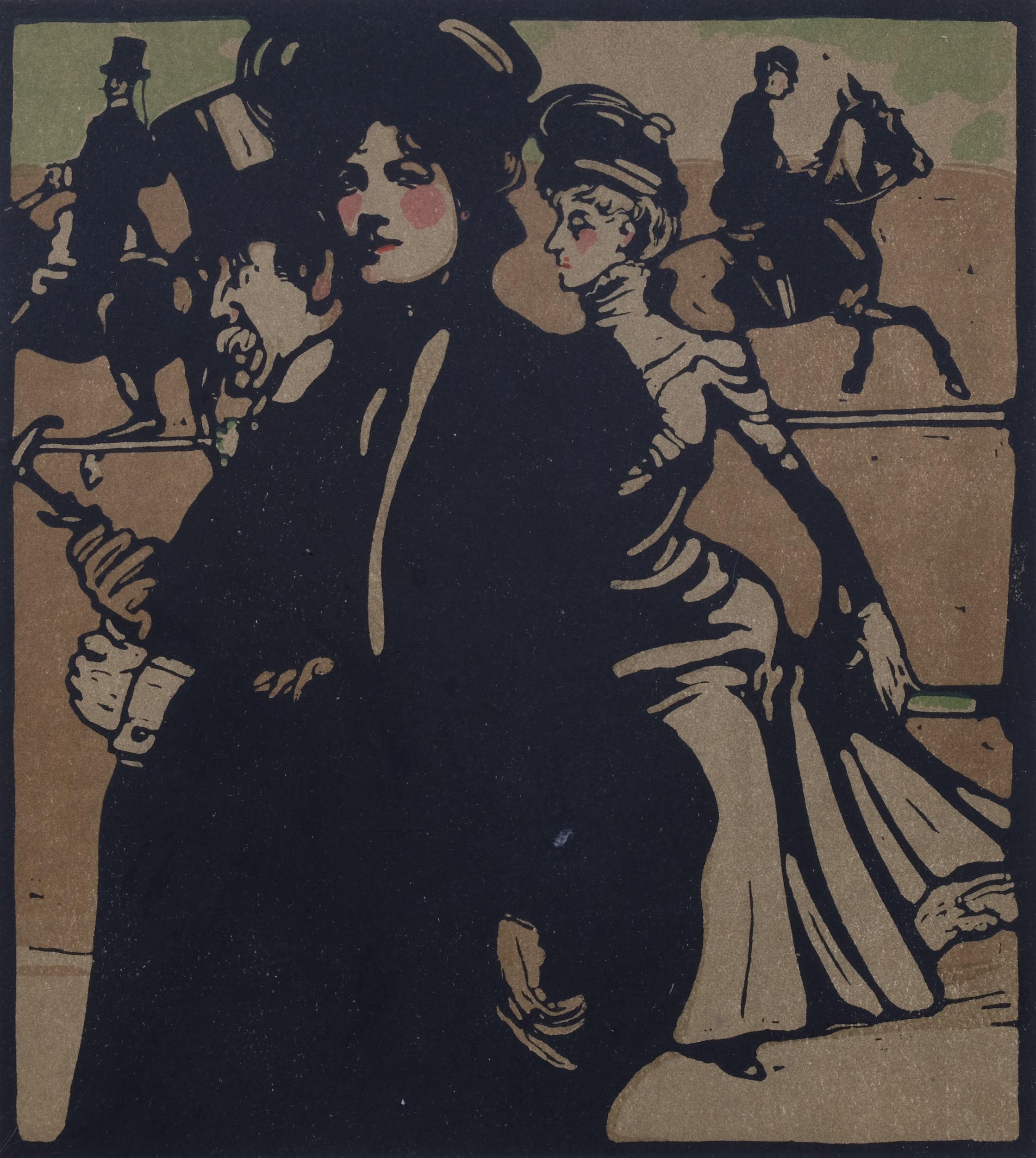 William Nicholson (1872-1949), lithograph in colours on paper, Lady, from London Types, 1900, 25.5cm