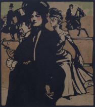 William Nicholson (1872-1949), lithograph in colours on paper, Lady, from London Types, 1900, 25.5cm