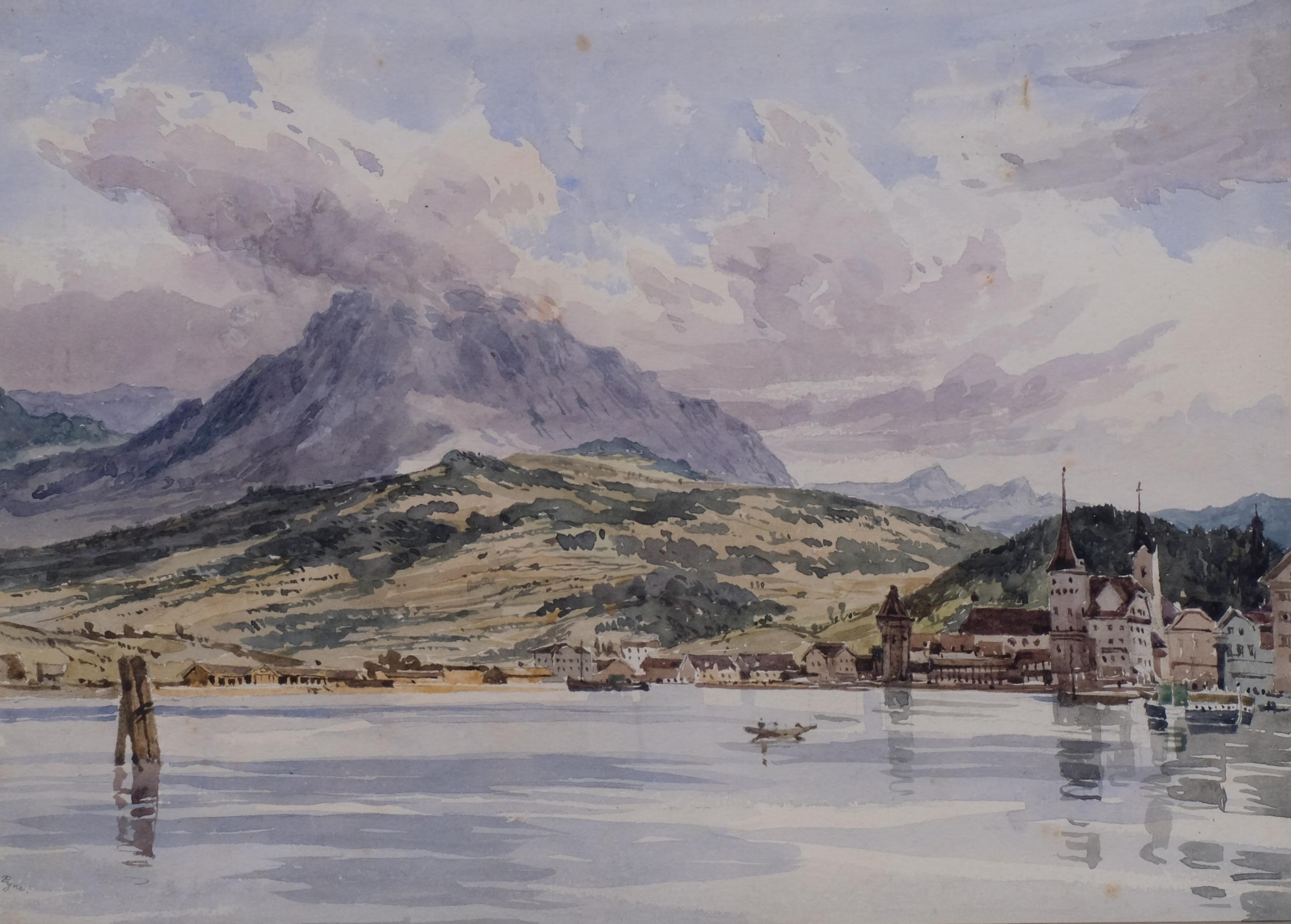 A folder of mainly 19th century watercolours and drawings - Image 3 of 4