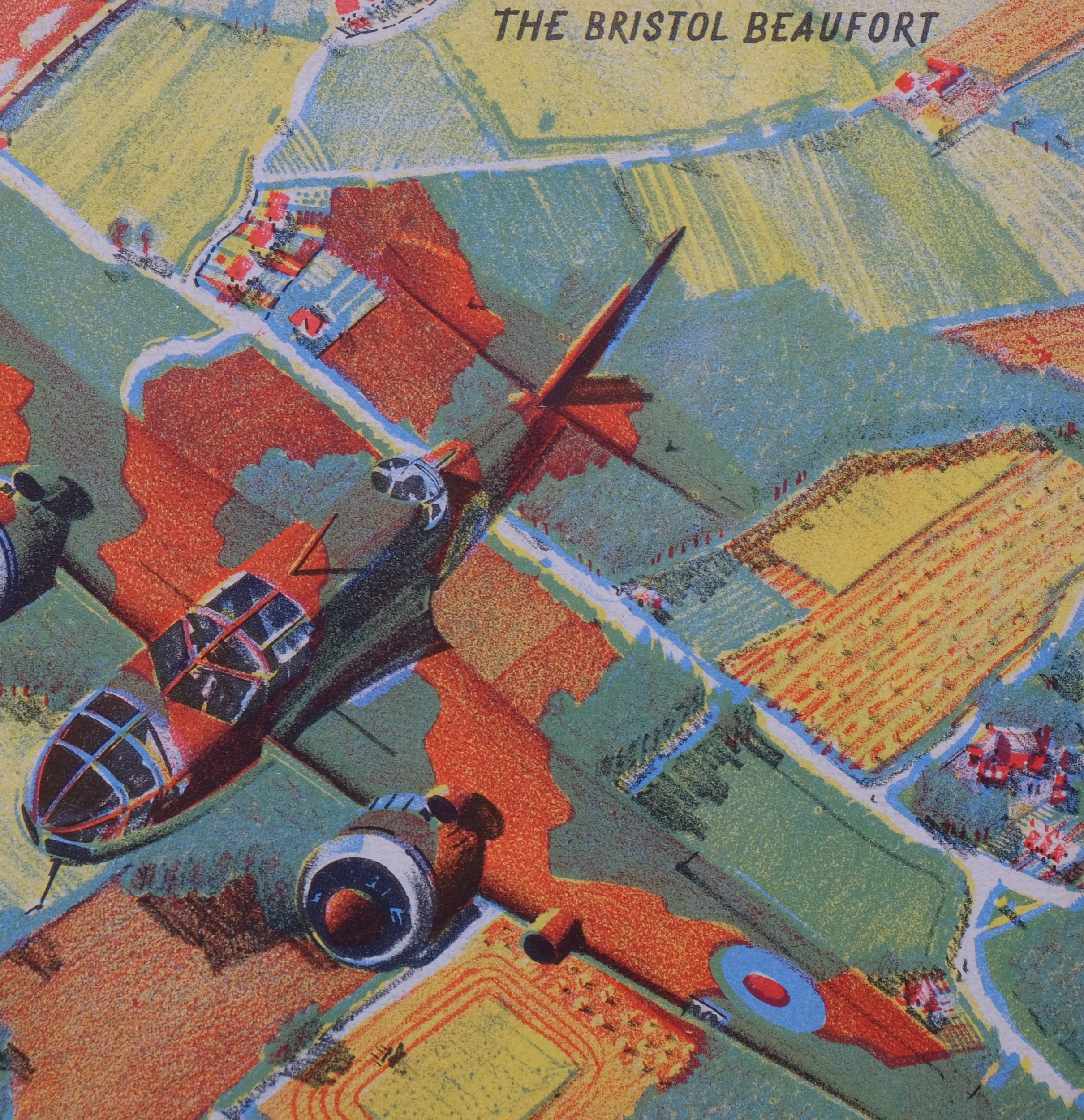 James Gardner (1907-1995), lithograph on paper, The Bristol Beaufort, 17.5cm x 21.5cm, mounted, - Image 3 of 4