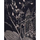 John Northcote Nash (1893-1977), wood engraving on paper, Orchids, 14cm x 10.7cm, mounted, glazed