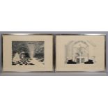 Ralph Steadman (born 1936), through the looking glass, 4 etchings, all signed in pencil, numbered