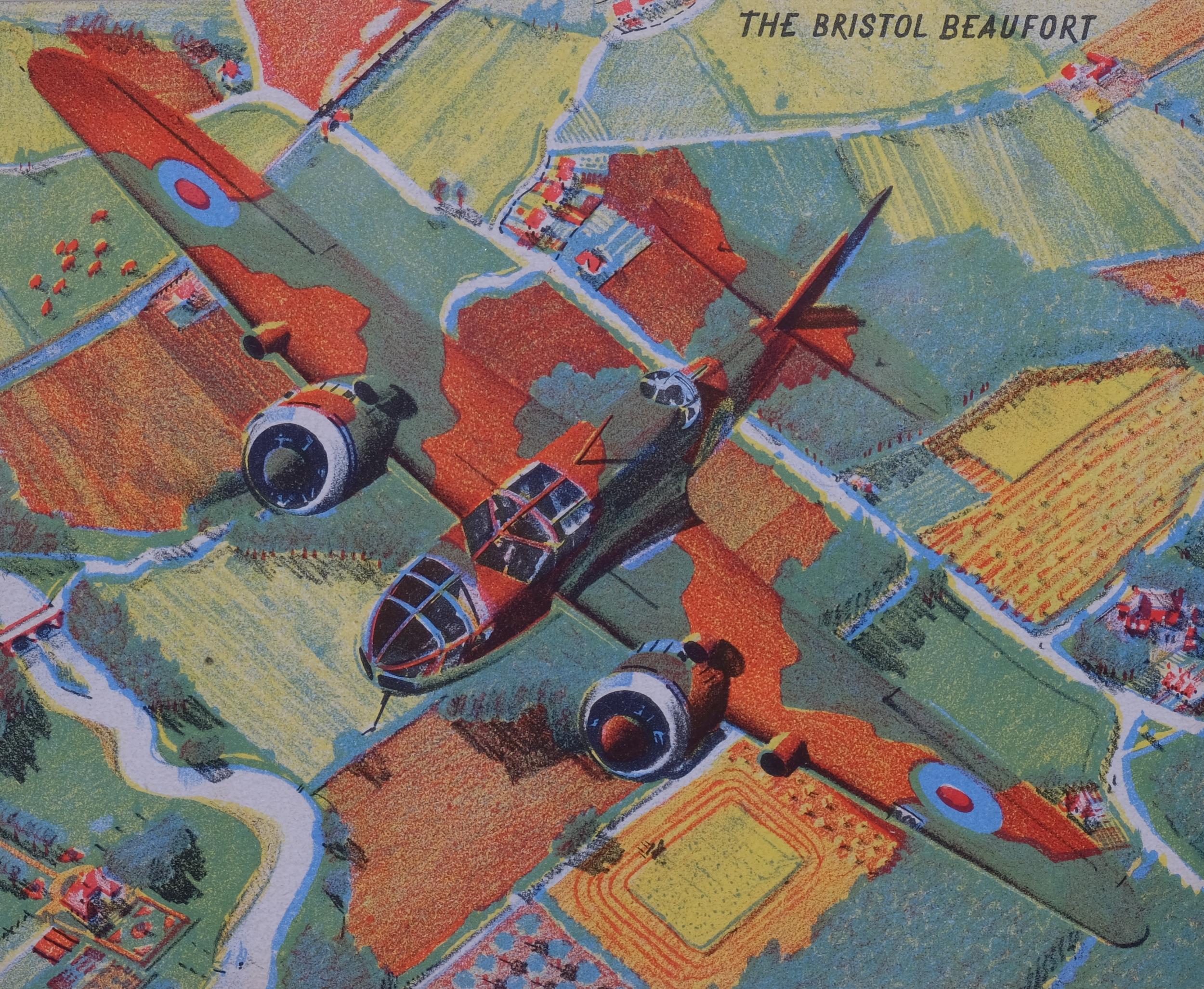 James Gardner (1907-1995), lithograph on paper, The Bristol Beaufort, 17.5cm x 21.5cm, mounted,