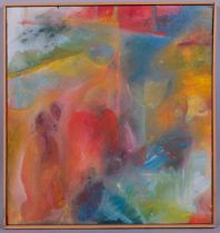 Harriet Lassalle (1958), acrylic on canvas, Much Ado About Nothing, 46.5cm X 44cm, signed verso,
