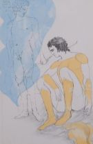Elizabeth Frink (1930-1993), lithograph on Antique laid paper, Apollo breathed power into Hector,