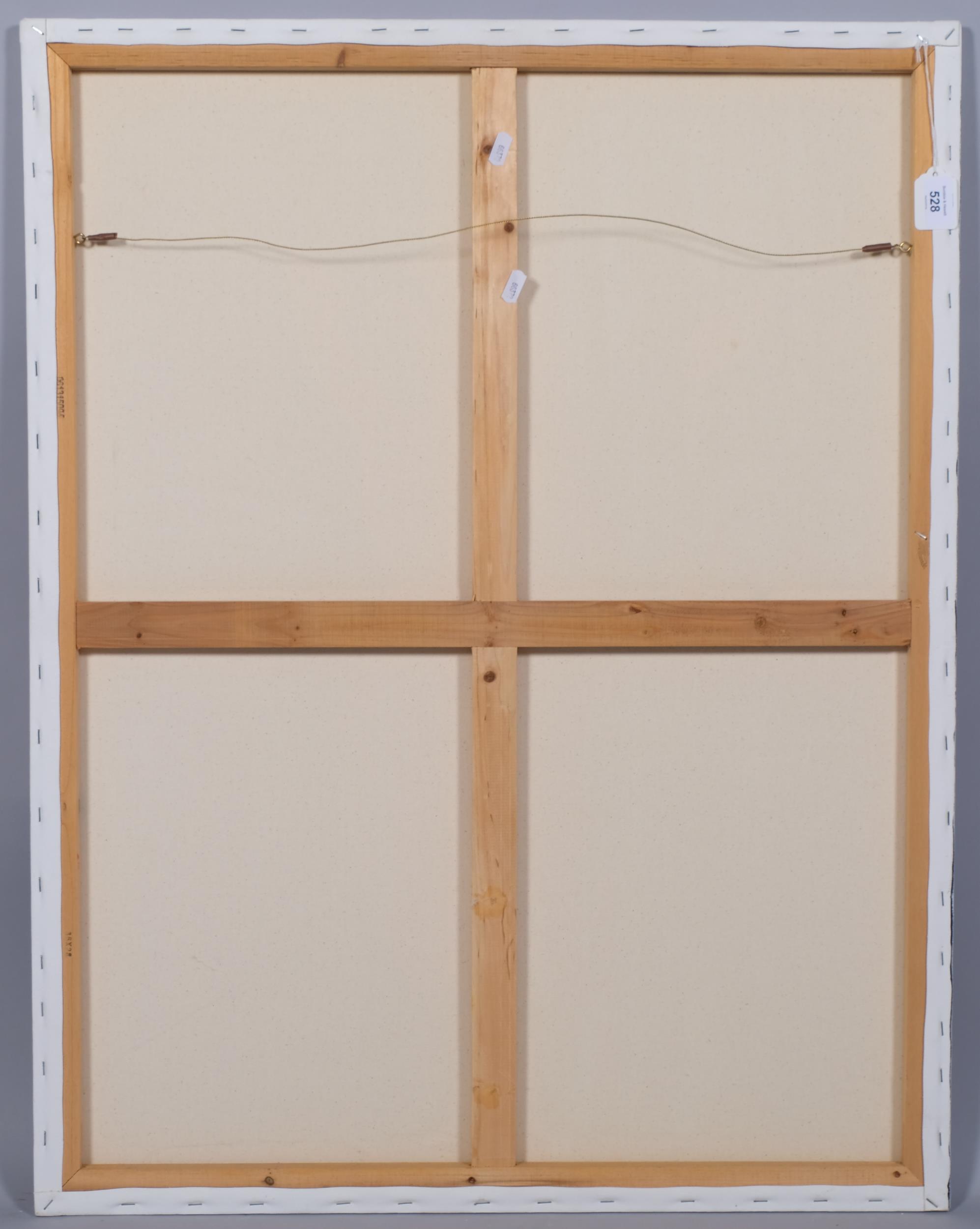 Steve Houstoun (born 1953), abstract with nude figure, oil on canvas, 91cm x 71cm, unframed Very - Image 4 of 4