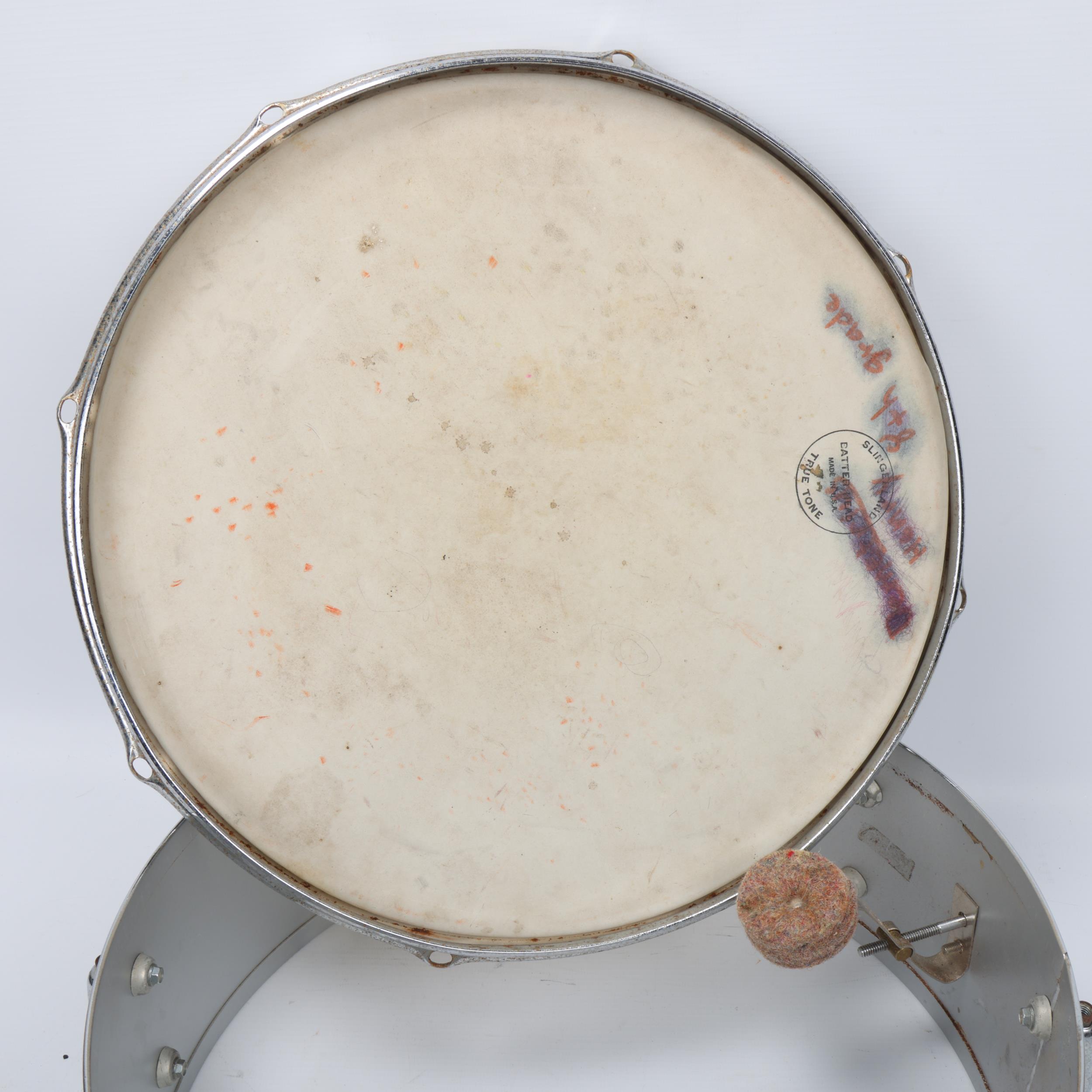 JIMI HENDRIX / MITCH MITCHELL INTEREST - A used 14inch Chrome Steel SLINGERLAND Drum Shell, - Image 2 of 3