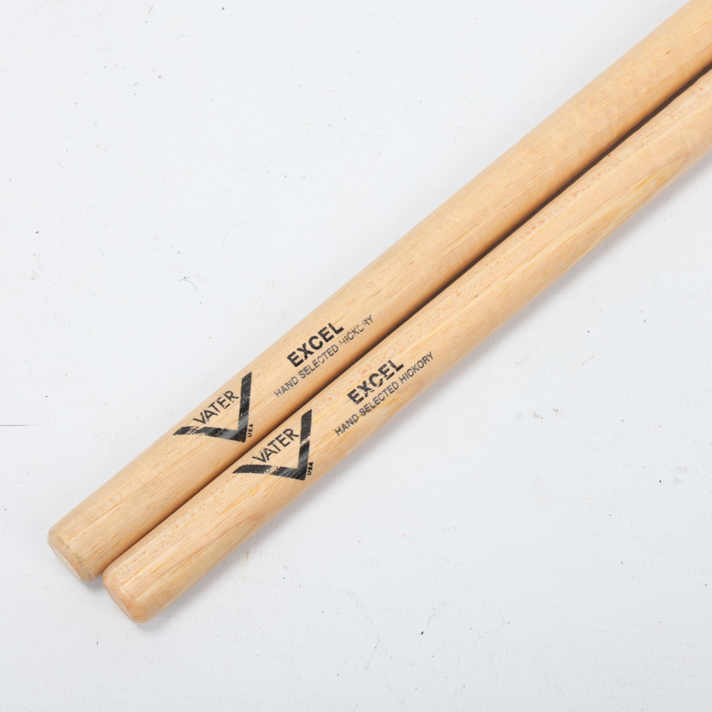 Two USED VATER 'EXCEL' Hickory DRUMSTICKS belonging to MITCH MITCHELL - Image 2 of 3