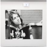 A framed photographic print of Jimi Hendrix Experience drummer MITCH MITCHELL. Image size 28 x 22cm,