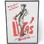 LIZA MINELLI, a signed and numbered limited edition poster, signed in pen, numbered 82/300, 60 x