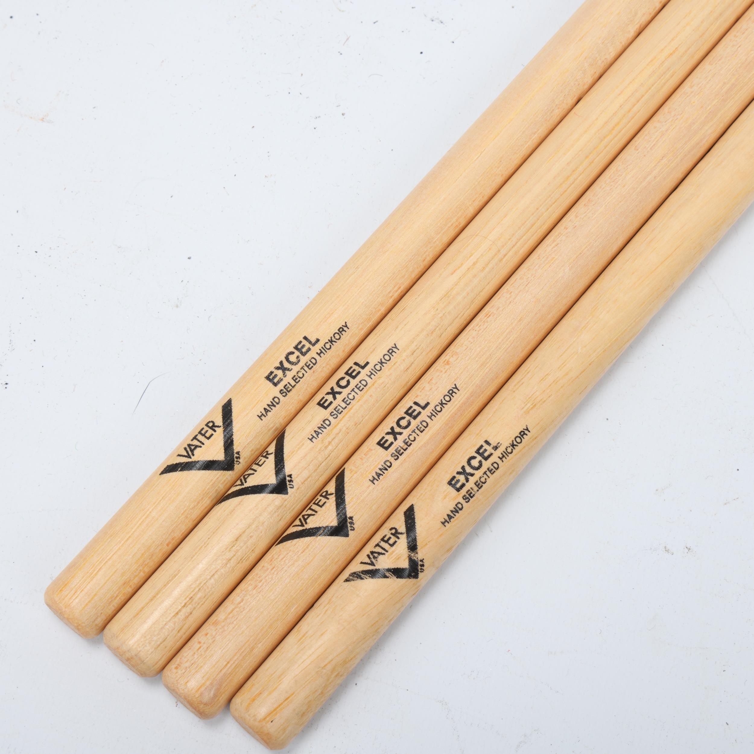 Four USED VATER 'EXCEL' Hickory DRUMSTICKS belonging to MITCH MITCHELL. - Image 2 of 3
