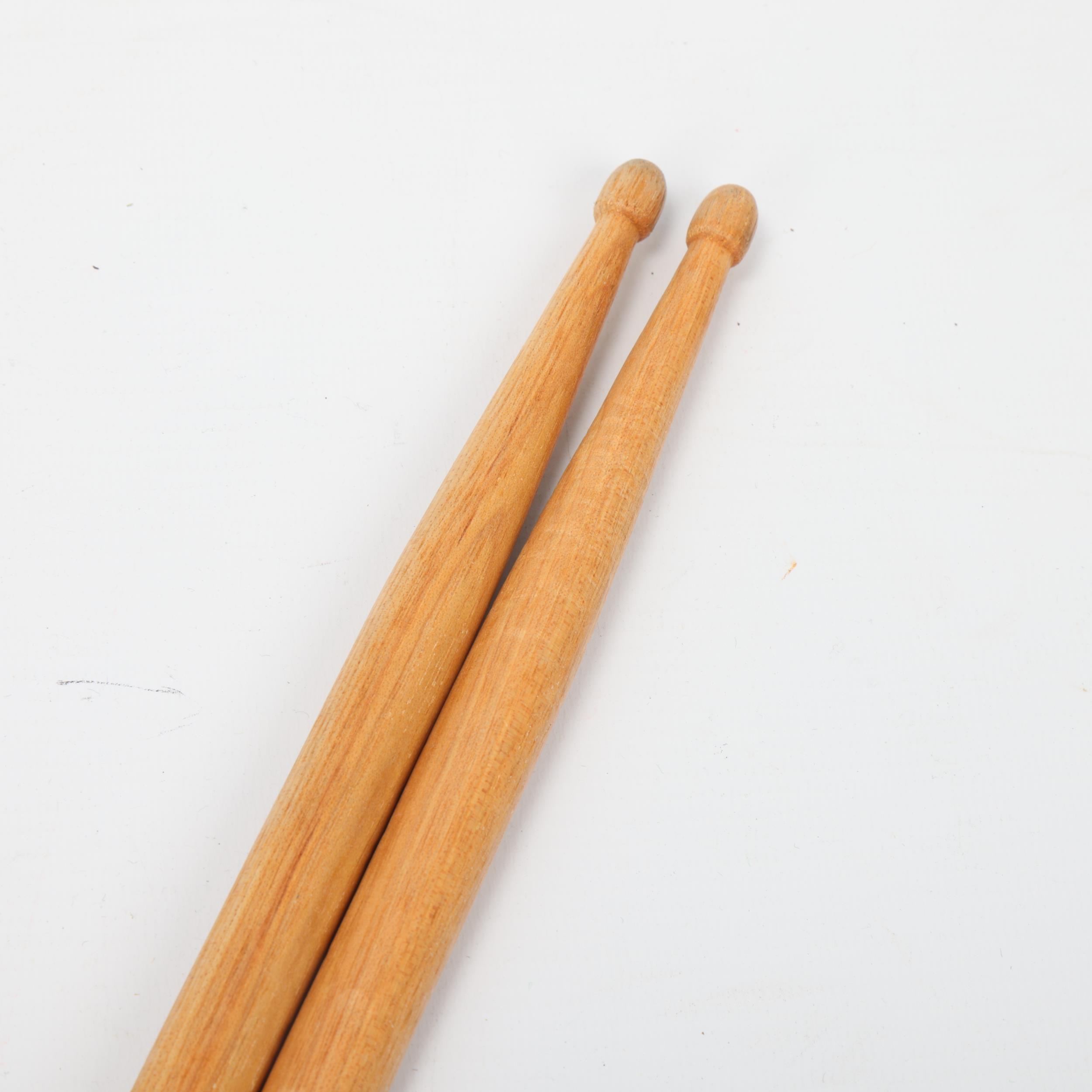 Two USED KIT TOOLS 'B NIGHTSHADE' Hickory DRUMSTICKS belonging to MITCH MITCHELL. - Image 3 of 3