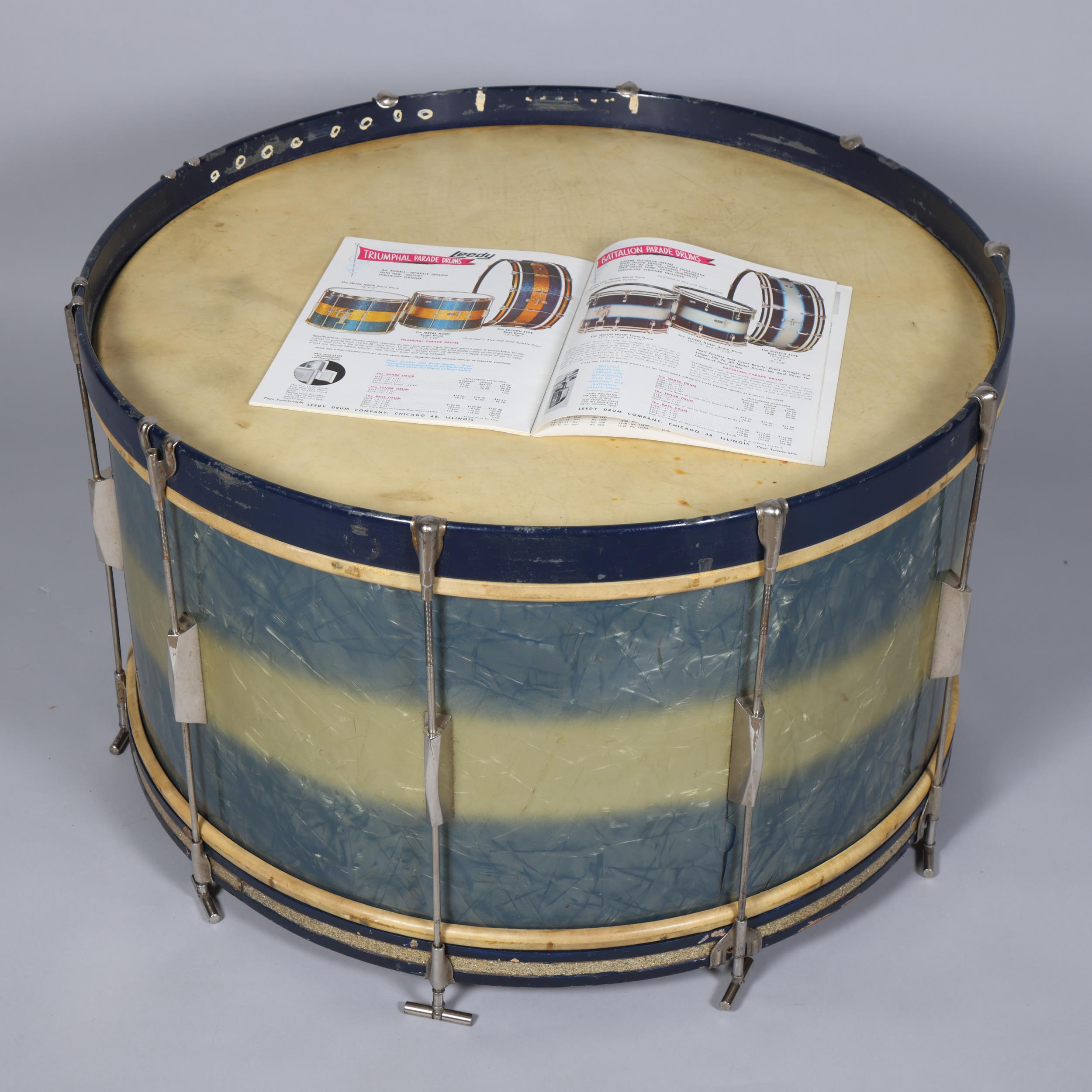JIMI HENDRIX EXPERIENCE a Rare Leedy USA 28inch Bass Drum Owned by MITCH MITCHELL in light blue ' - Image 3 of 3
