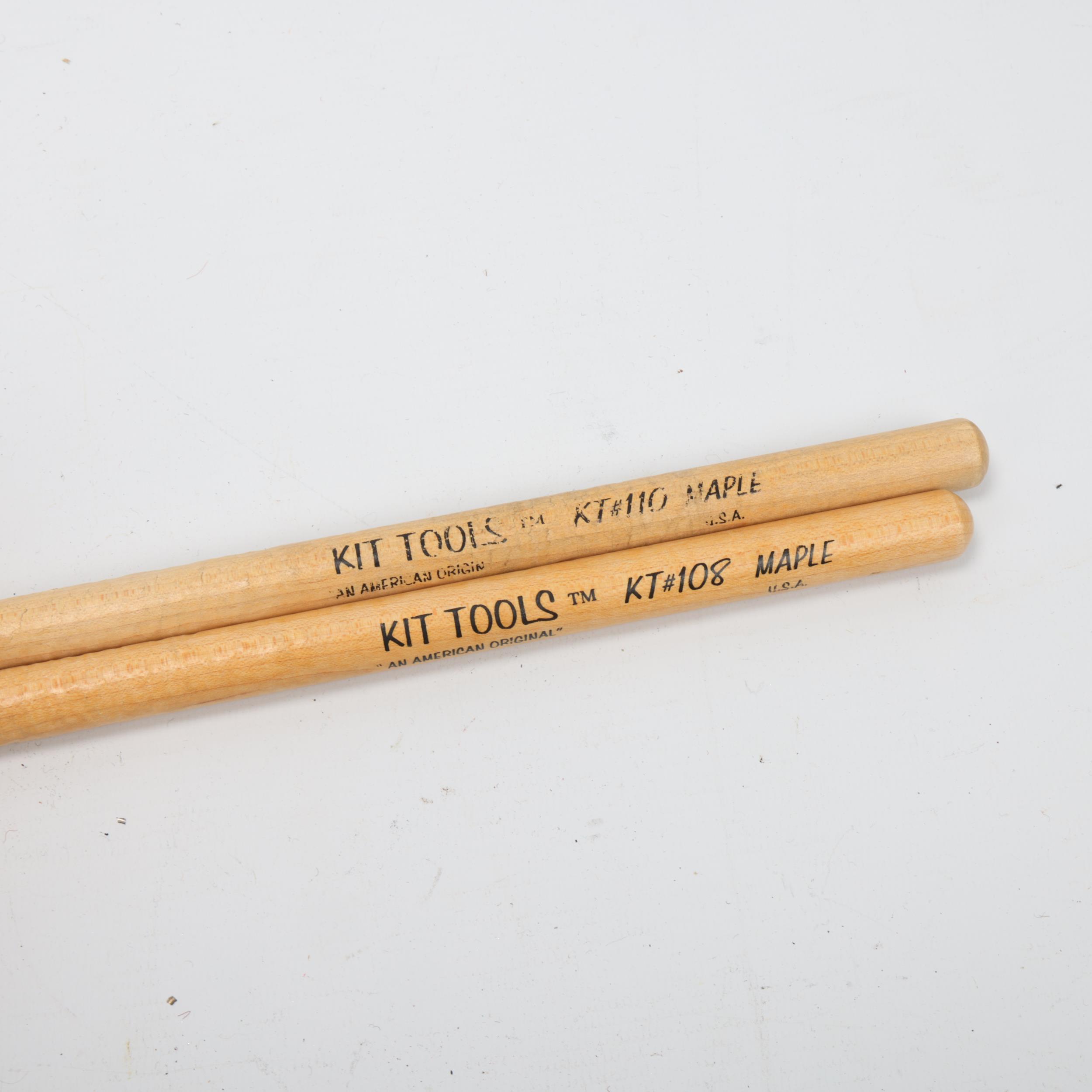 Two USED KIT TOOLS KT Hickory DRUMSTICKS belonging to MITCH MITCHELL - Image 2 of 3