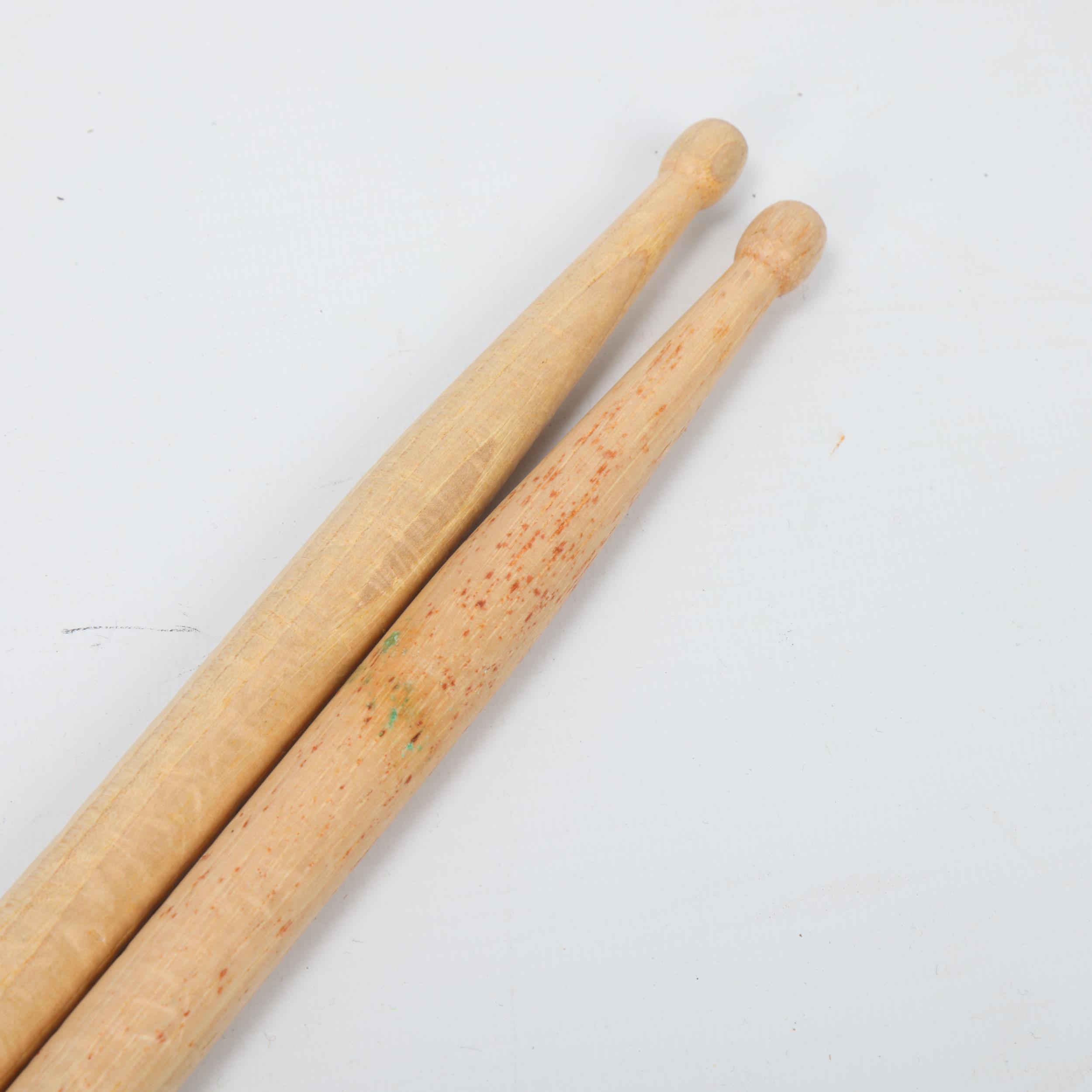 Two USED 'VATER - POWERLINE 5B' Hickory DRUMSTICKS belonging to MITCH MITCHELL. - Image 3 of 3
