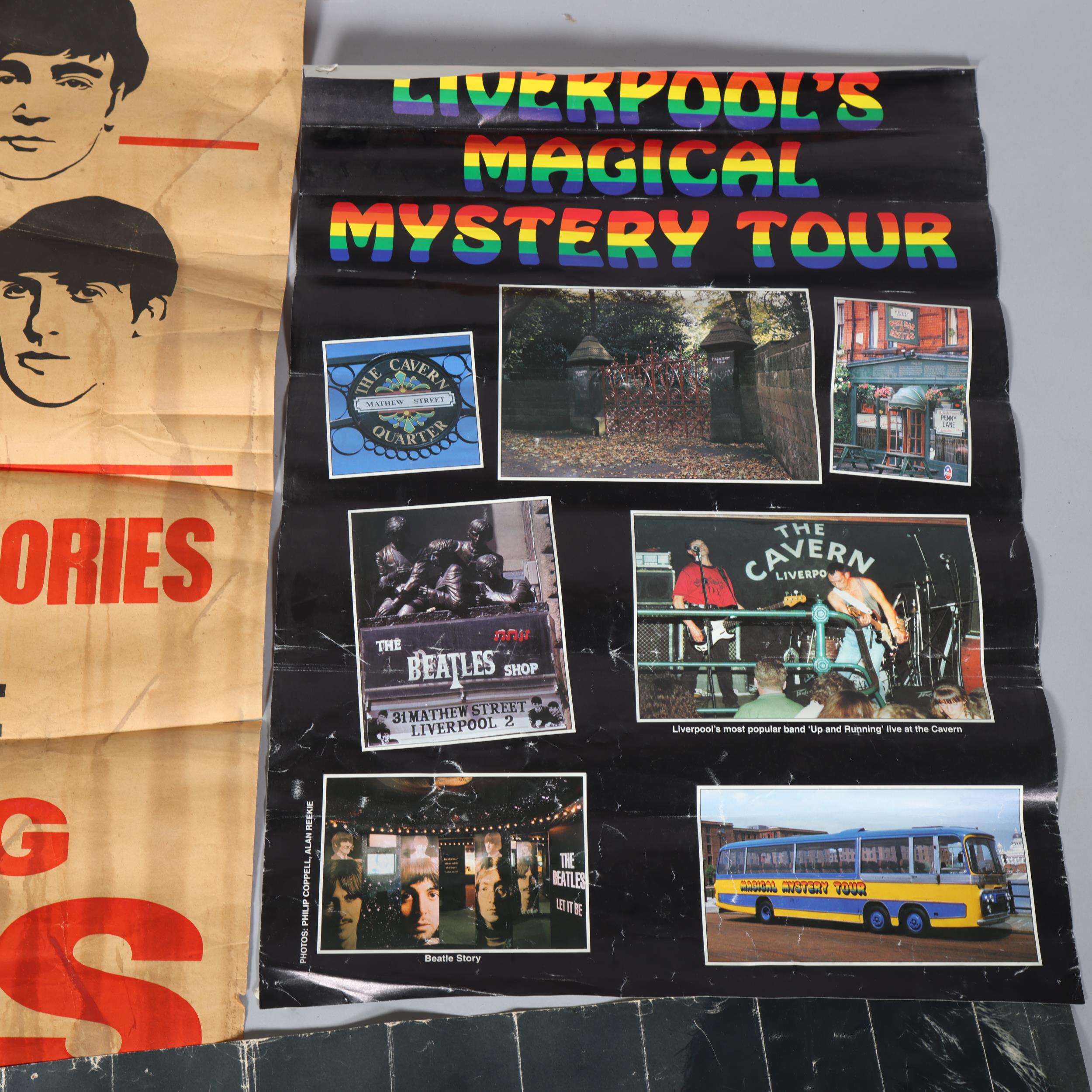 THE BEATLES, a collection of Beatles related posters, including 1960s' Evening news flyer, a Richard - Image 2 of 3
