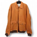 JIMI HENDRIX / MITCH MITCHELL INTEREST - A tan ORVIS LEATHER JACKET size XL, owned by Mitch Mitchell