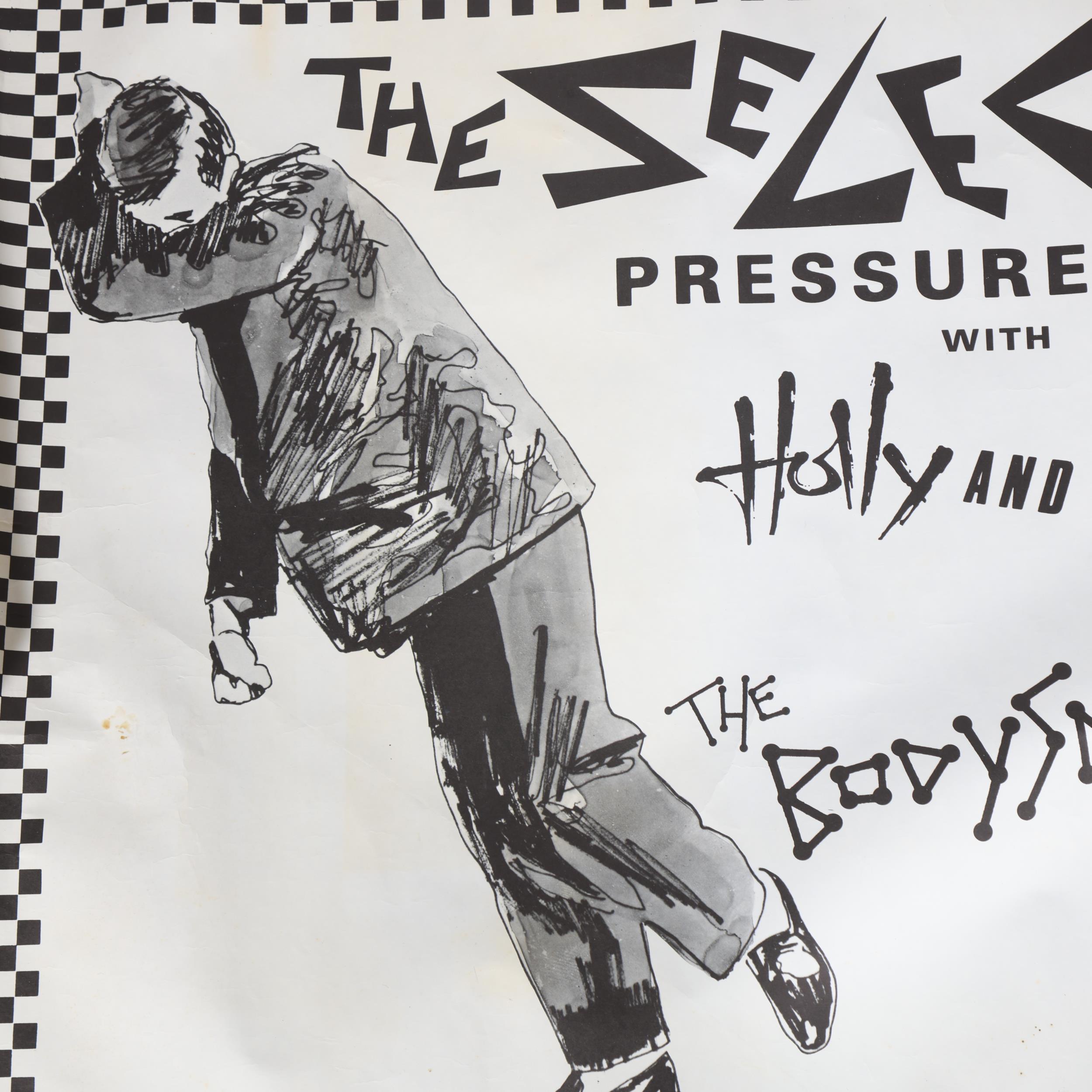 THE SELECTOR, an original 1980 Pressure Tour poster, 28 x 40 inches Tears to edges, some - Image 2 of 3