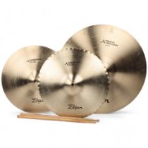 JIMI HENDRIX EXPERIENCE Zildjian Cymbals (3) Owned by drummer MITCH MITCHELL. Two 14inch Mastersound