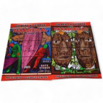 GILBERT & GEORGE, a set of four signed Paradisical exhibition posters, 2023, 60 x 84cm Very good
