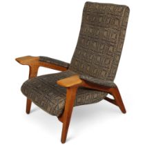 AJ MILNE (ANDREW JOHN MILNE), a mid-century lounge chair, holmoak for E Horace Holm, ca 1948, height