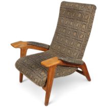 AJ MILNE (ANDREW JOHN MILNE), a mid-century lounge chair, Holmoak for E Horace Holm, ca 1948, height