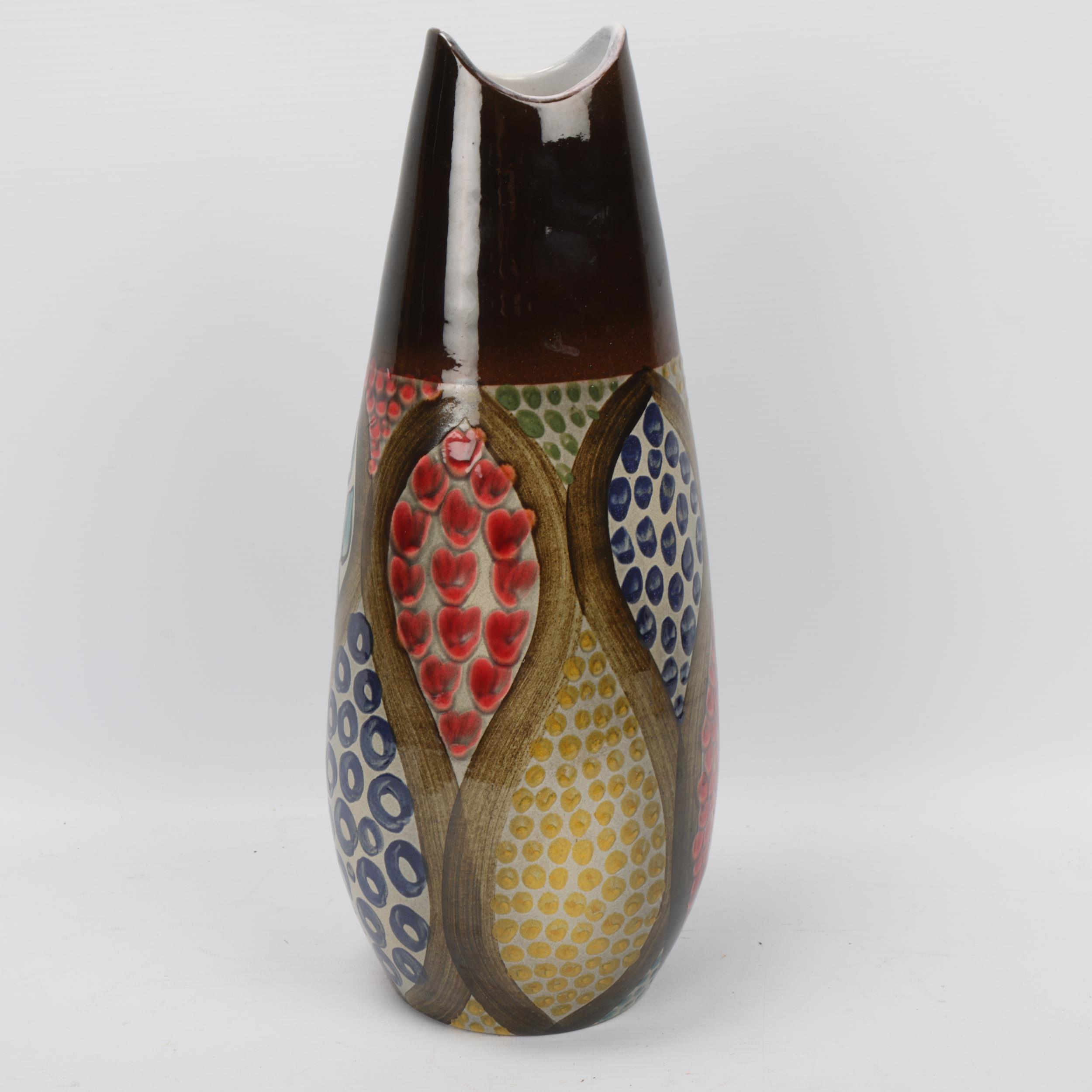 INGRID ATTERBERG for Uppsala Ekeby, a large "Mimosa" vase, designed 1952, makers mark to base, - Image 2 of 3