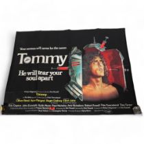 THE WHO, an original British Quad film poster for TOMMY, 30 x 40 inches Originally folded then