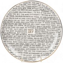 GRAYSON PERRY (b.1960), a 100% Art porcelain plate, 2020, from the edition of an unknown size,