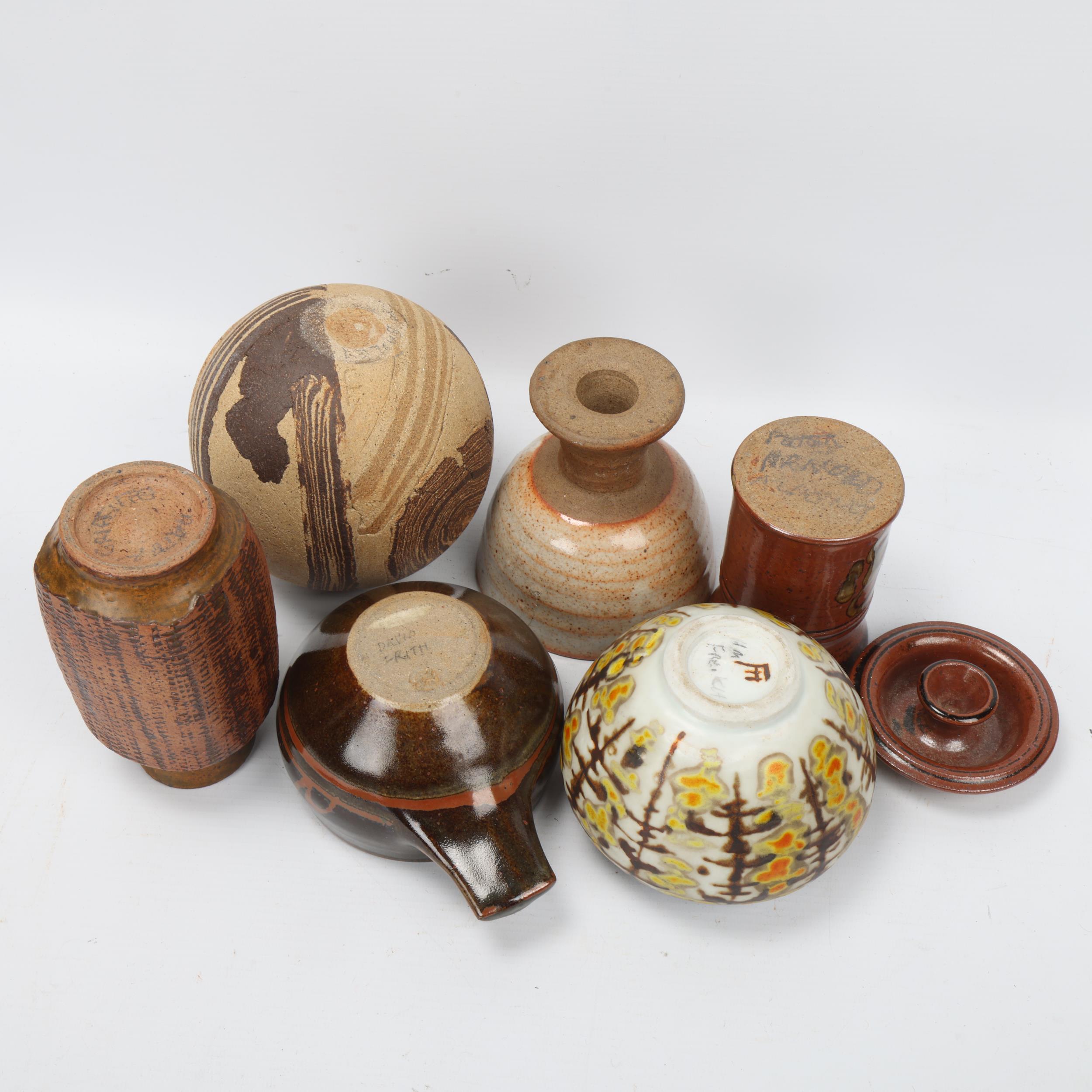 A collection of British studio pottery, including pieces by COLIN PEARSON, H M FRENCH, PETER - Image 3 of 3