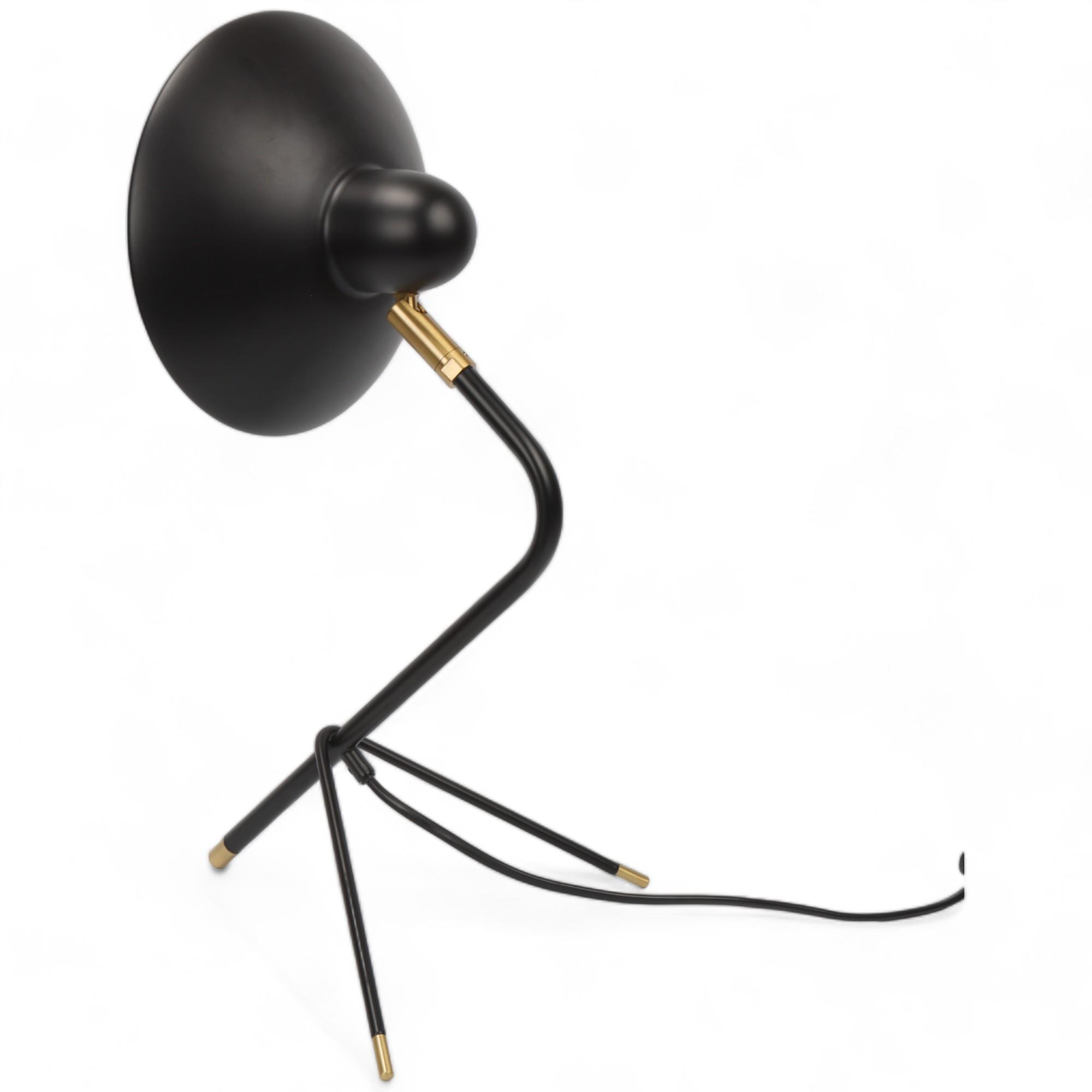 Di Classe, an Arles mid-century style desk lamp by DMEI ENDO with adjustable shade, approx height