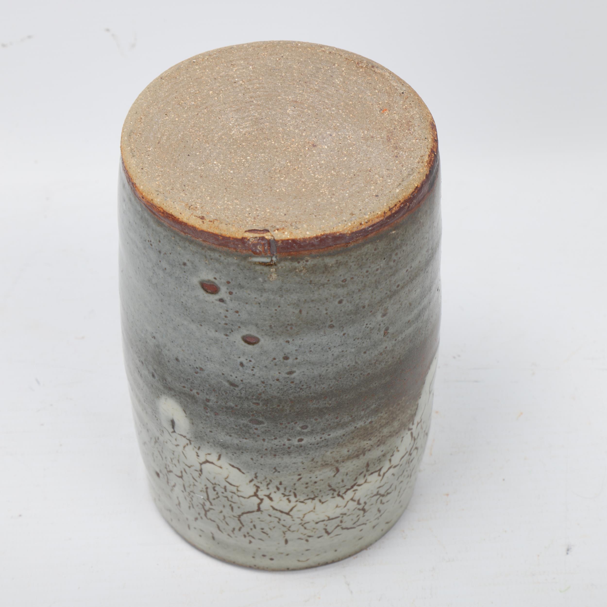 DAVID LEACH (1911-2005), a grey glazed cylinder vase, makers stamp to base, makers stamp to base, - Image 3 of 3