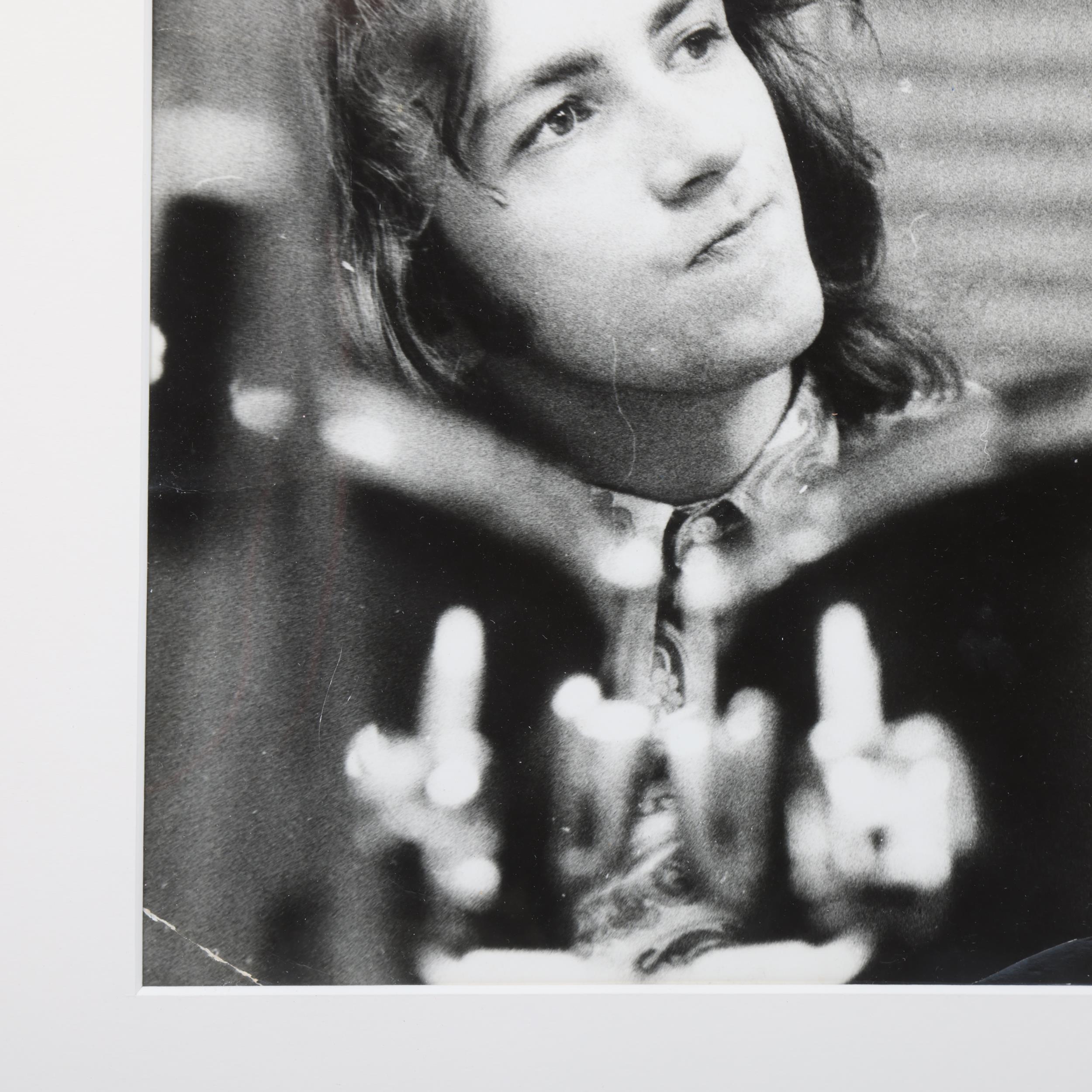 A framed photographic print of Jimi Hendrix Experience drummer MITCH MITCHELL. Image size 28 x 22cm, - Image 3 of 3