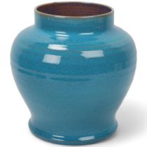 JOHN ADAMS for Carter, Stabler & Adams, Poole Pottery, a 1930s' designed Chinese blue vase/