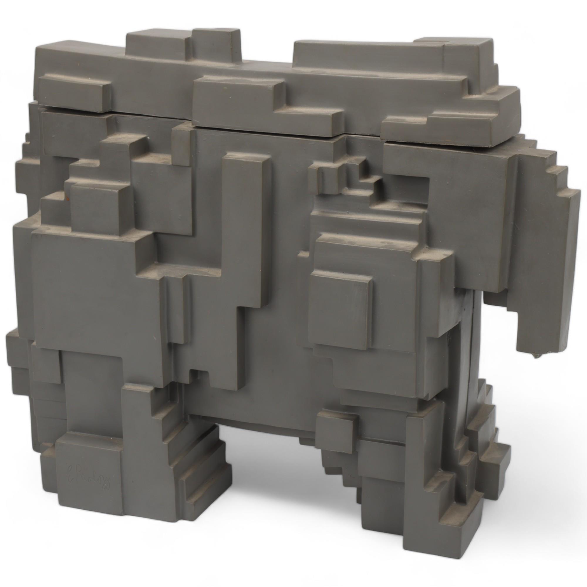 SIR EDUARDO PAOLOZZI (1924-2005), Elephant (1972), a moulded composite abstract figure, signed and