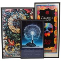 Three THE GRATEFUL DEAD posters, two 1995 limited edition tour posters and 1996 Art of the Dead
