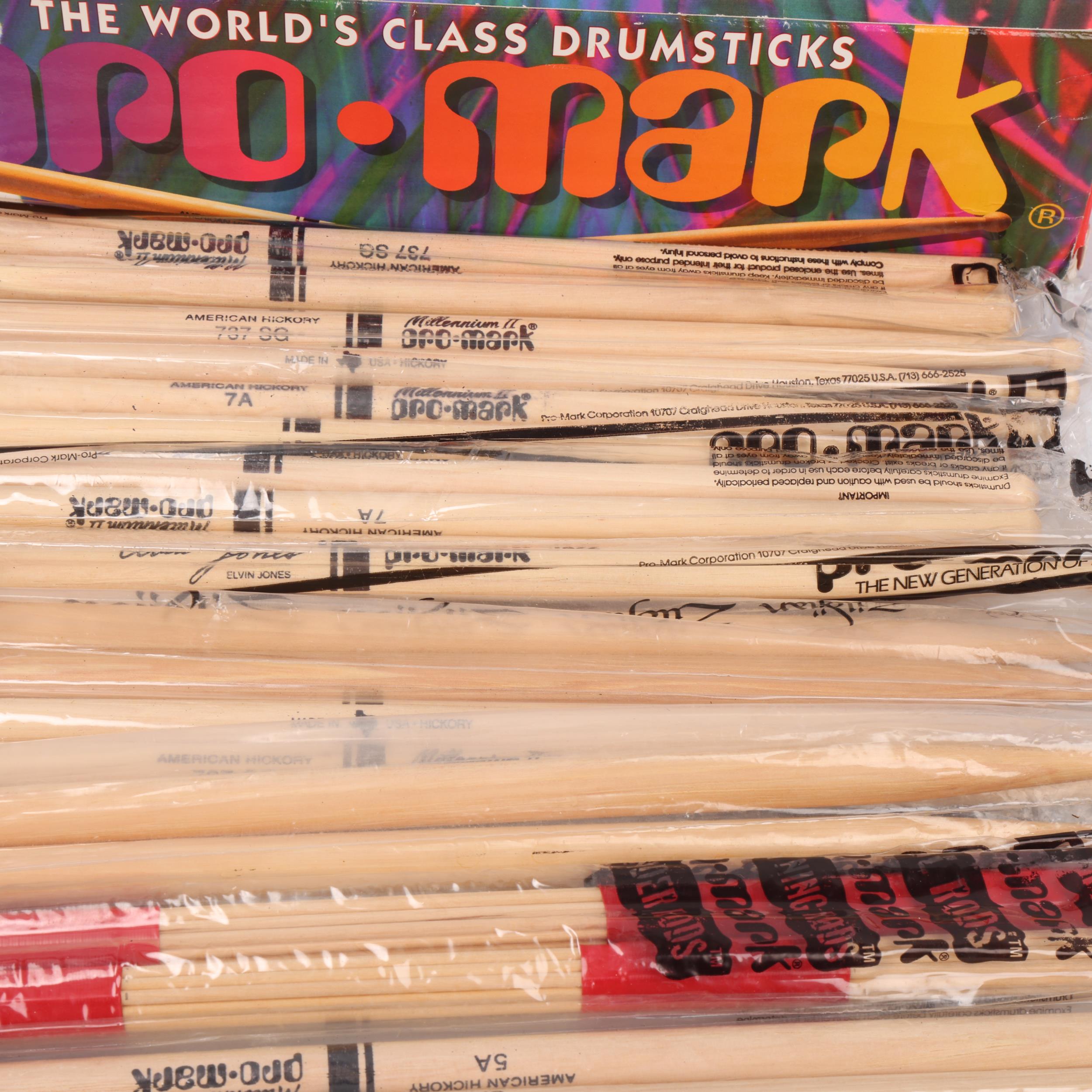 JIMI HENDRIX / MITCH MITCHELL INTEREST - A Box of UNUSED PRO-MARK DRUMSTICKS comprising of: - Image 2 of 3