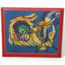 KAREL APPEL, a mid 20th century framed print, Bete du Soleil (Sunbeast), 64 x 54cm, framed Print