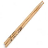 Two USED 'VATER - POWERLINE 5B' Hickory DRUMSTICKS belonging to MITCH MITCHELL.