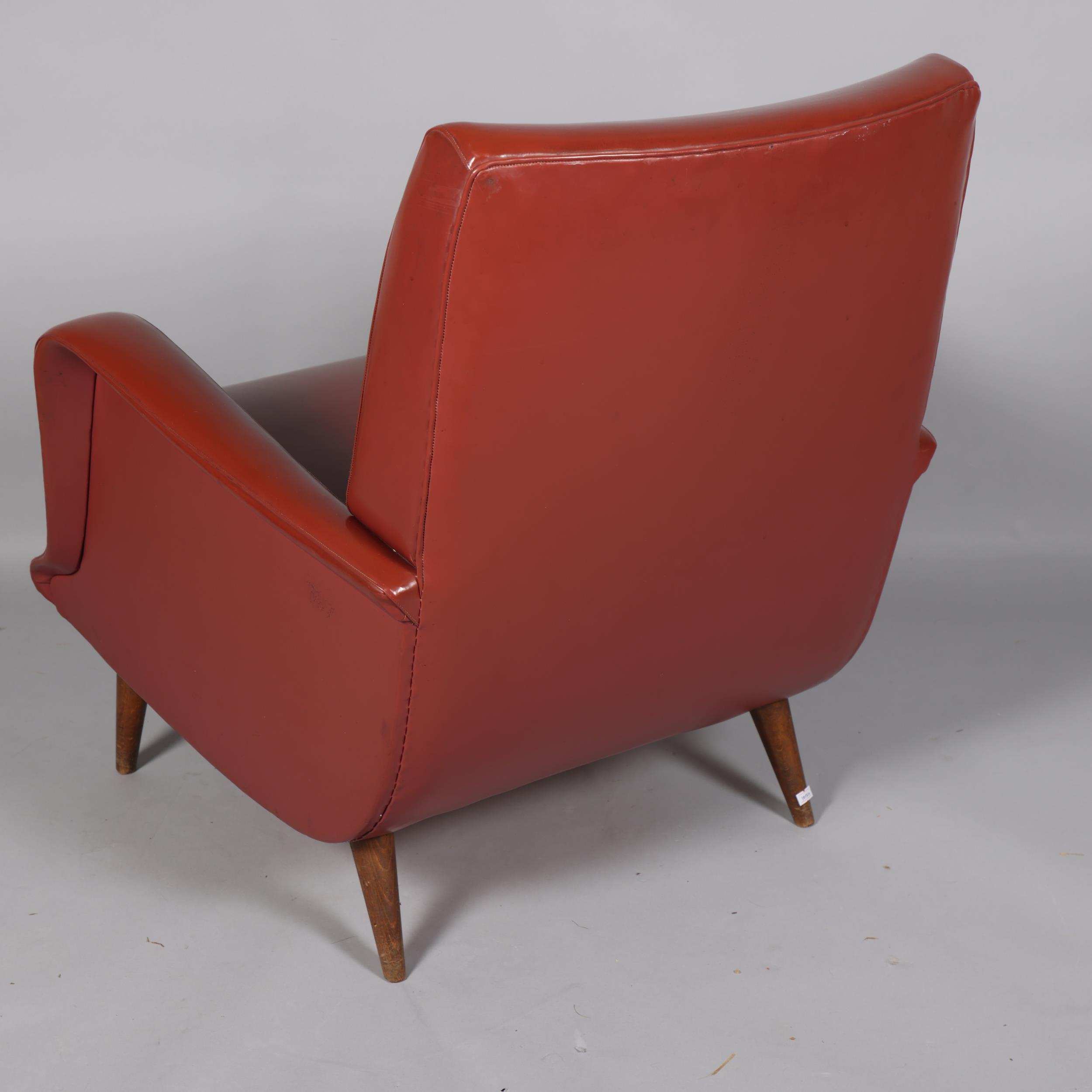 A mid-century Italian lounge chair by CARLO DE CARLI, model 801, for Cassina, height 78cm, width - Image 2 of 3