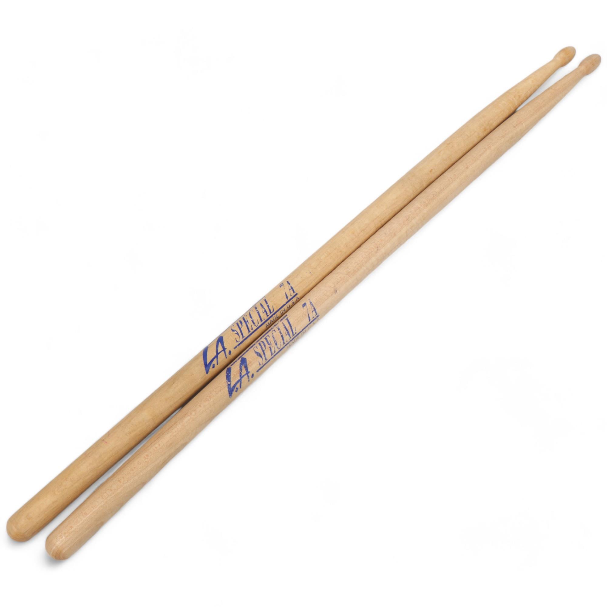 Two 'LA SPECIAL 7A' Hickory DRUMSTICKS belonging to MITCH MITCHELL.